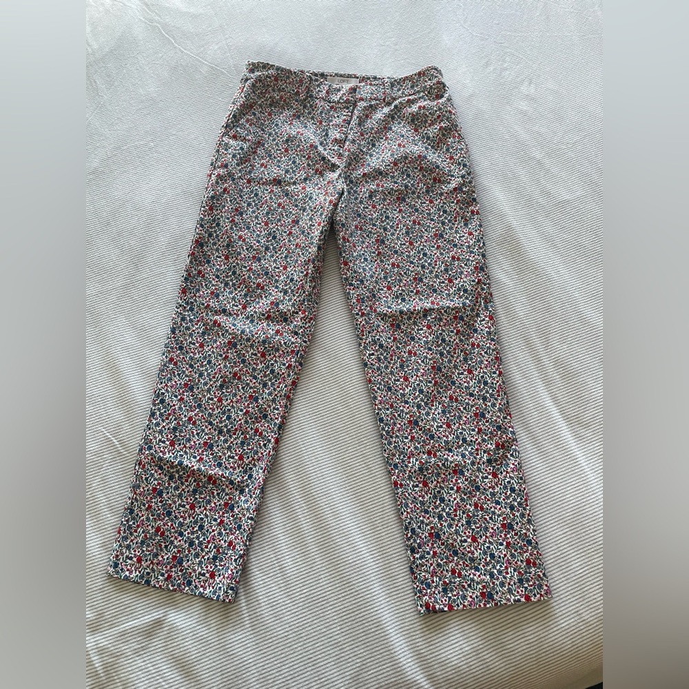 Ann Taylor Loft Riviera Slim Floral Mid Rise Print Ankle Pants 6 EUC - Picture 5 of 16
